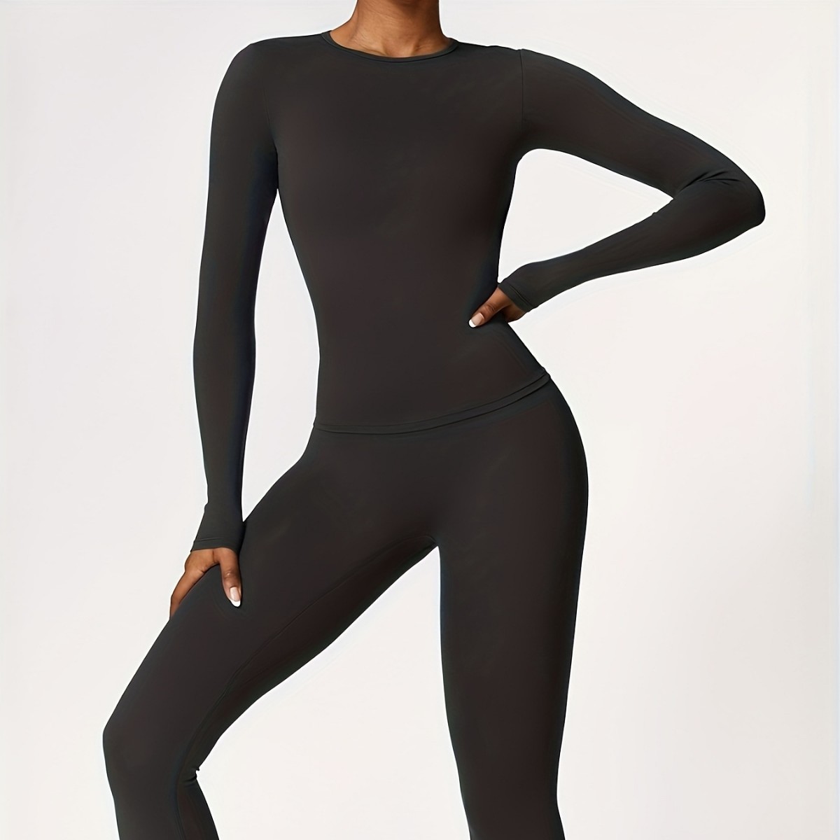 Fitness Yoga & Kickfit - Tight-fitting yoga suit slim long-sleeved outdoor