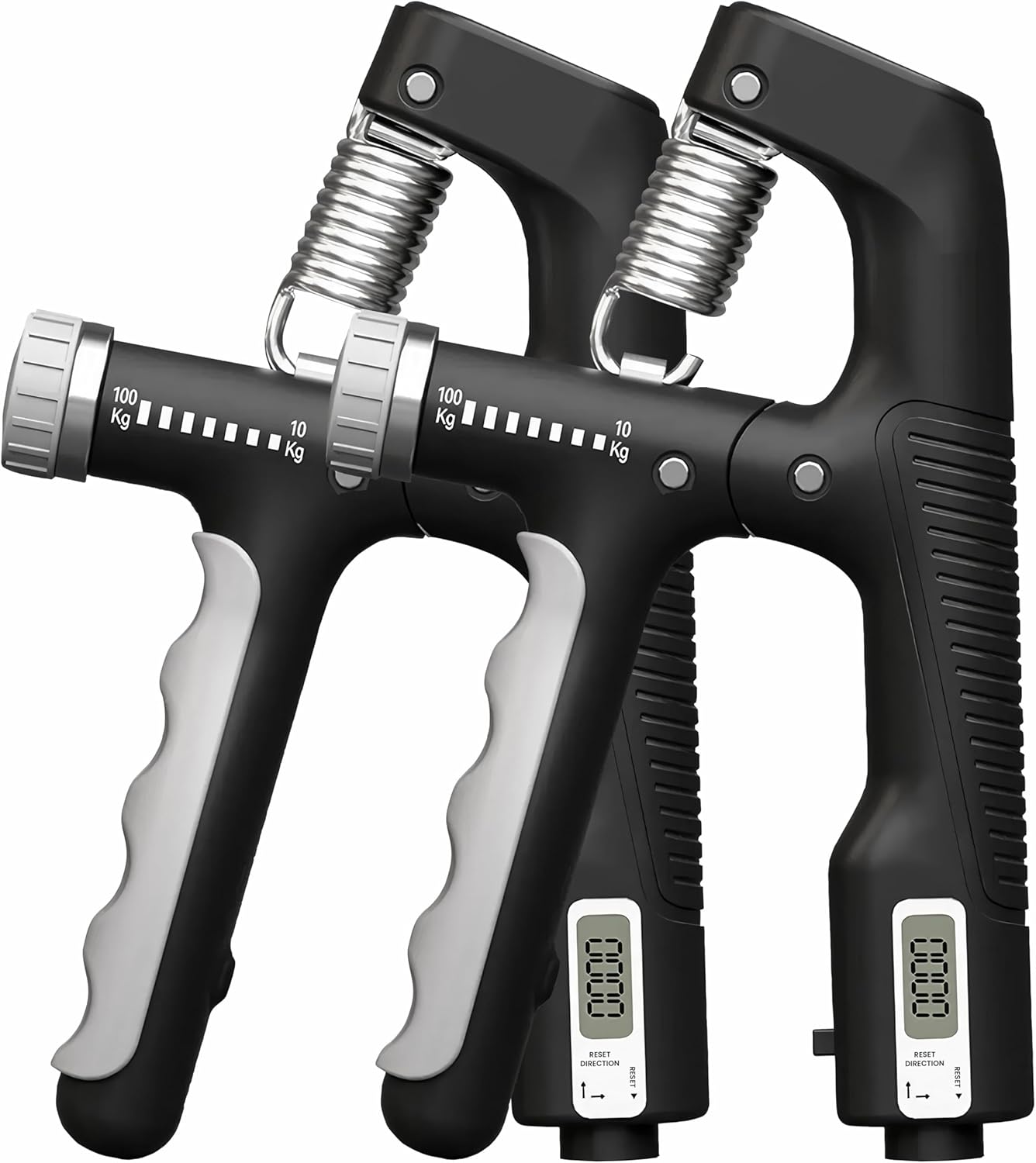 Grip Strengthener Hand - 1/2Pcs 10-100KG Adjustment Smart Counting Hand
