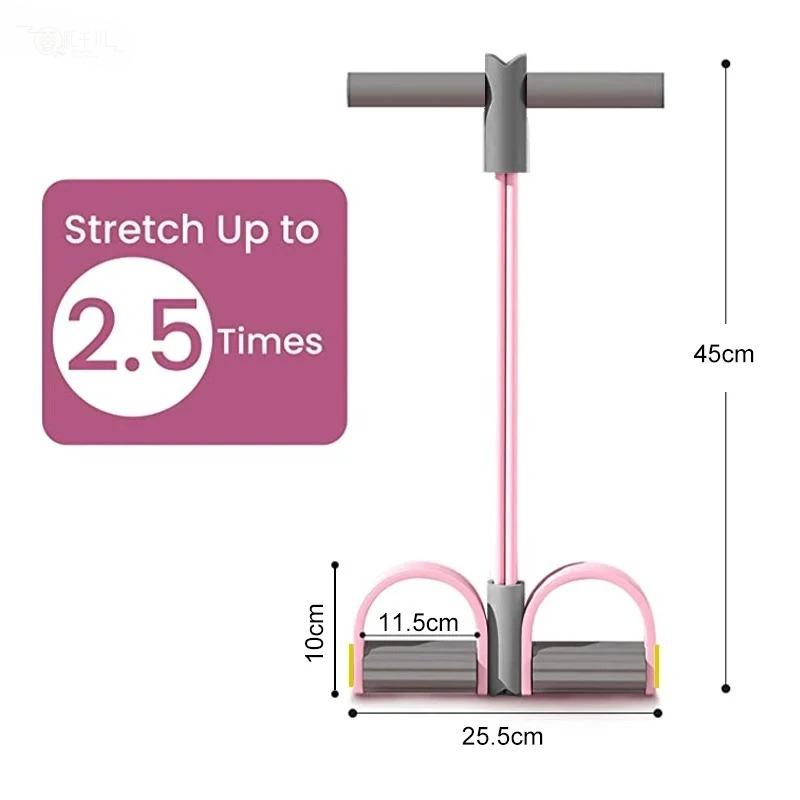 4-Tube Resistance Bands Yoga P - đánh giá và giá Yoga Pedal Puller Fitness Equipment
