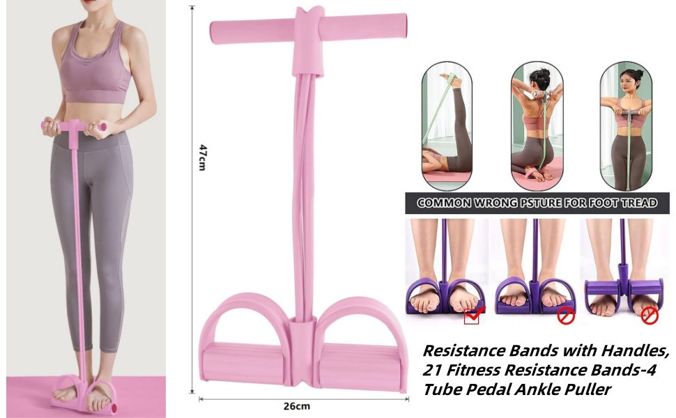 6 Tubes Natural Rubber Pedal R - đánh giá và giá Yoga Pedal Puller Fitness Equipment