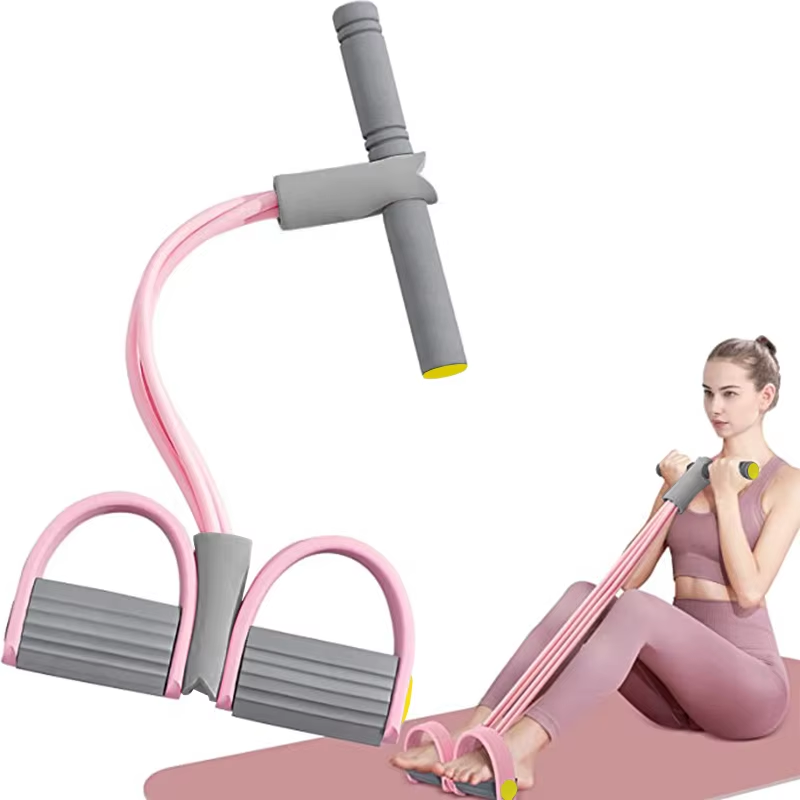 4-Tube Resistance Bands Yoga P - đánh giá và giá Yoga Pedal Puller Fitness Equipment