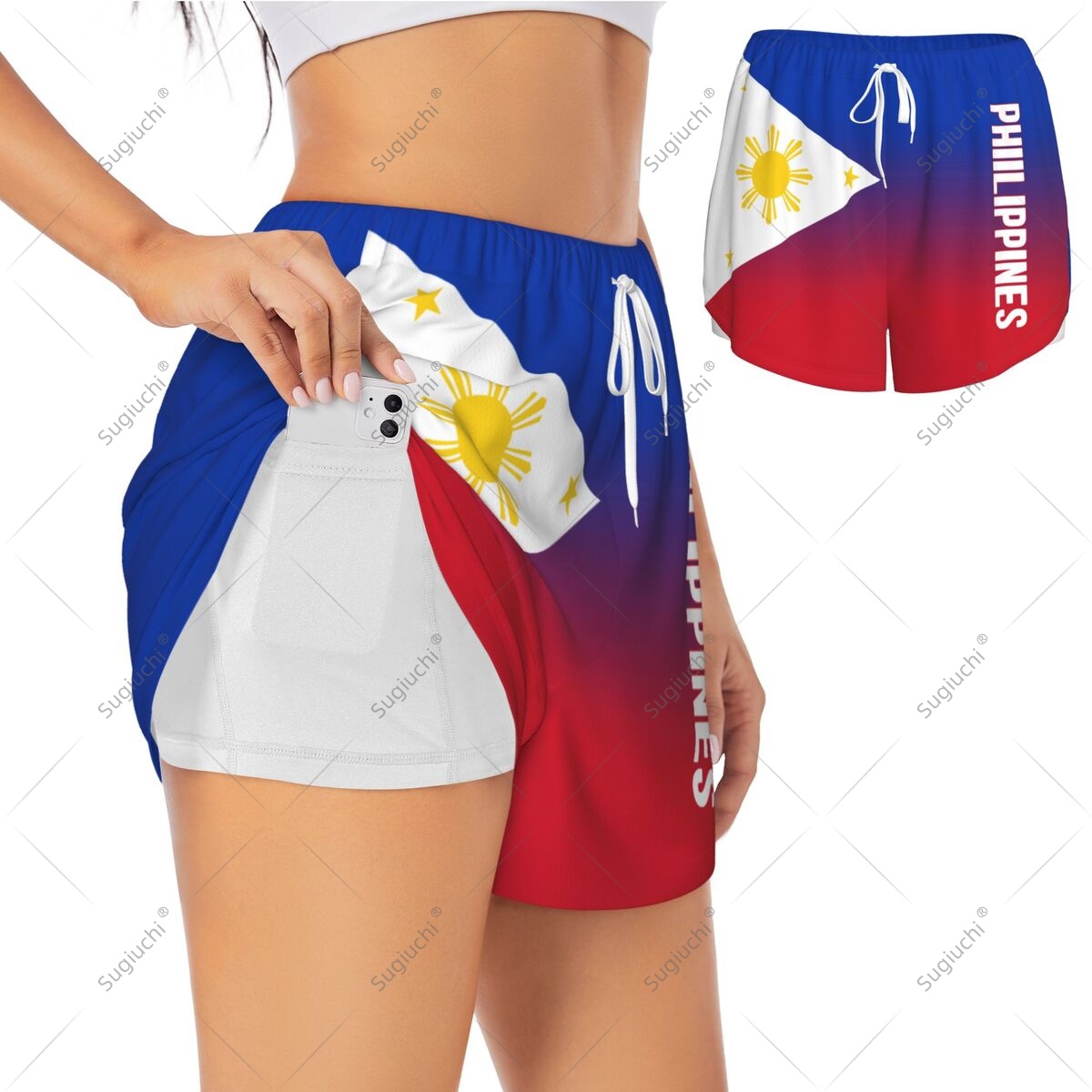 Women Girl Sports Shorts Phili - đánh giá và giá Yoga Fitness Girl