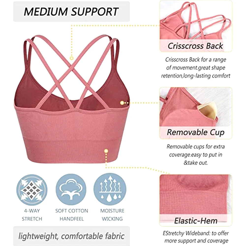 1PC Cotton Sports Bras Women P - đánh giá và giá Yoga Fitness Girl