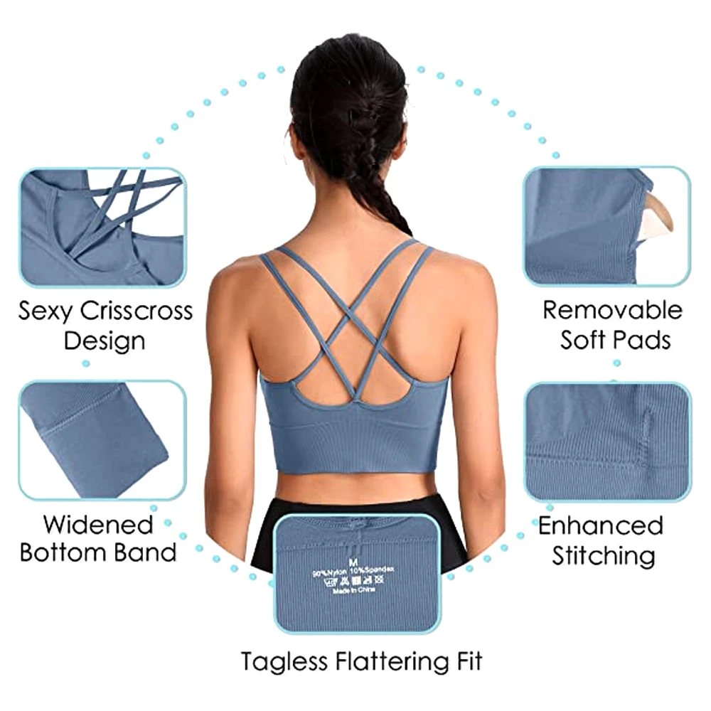 1PC Cotton Sports Bras Women P - đánh giá và giá Yoga Fitness Girl