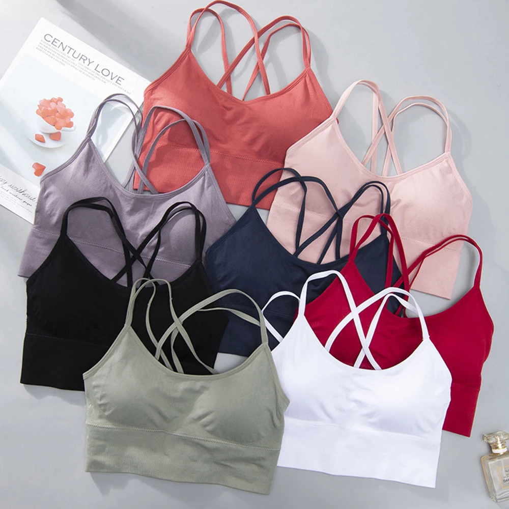 1PC Cotton Sports Bras Women P - đánh giá và giá Yoga Fitness Girl
