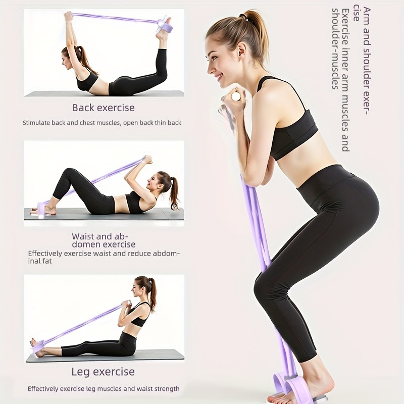 4-Tube Pedal Resistance Band M - đánh giá và giá Yoga Pedal Puller Fitness Equipment