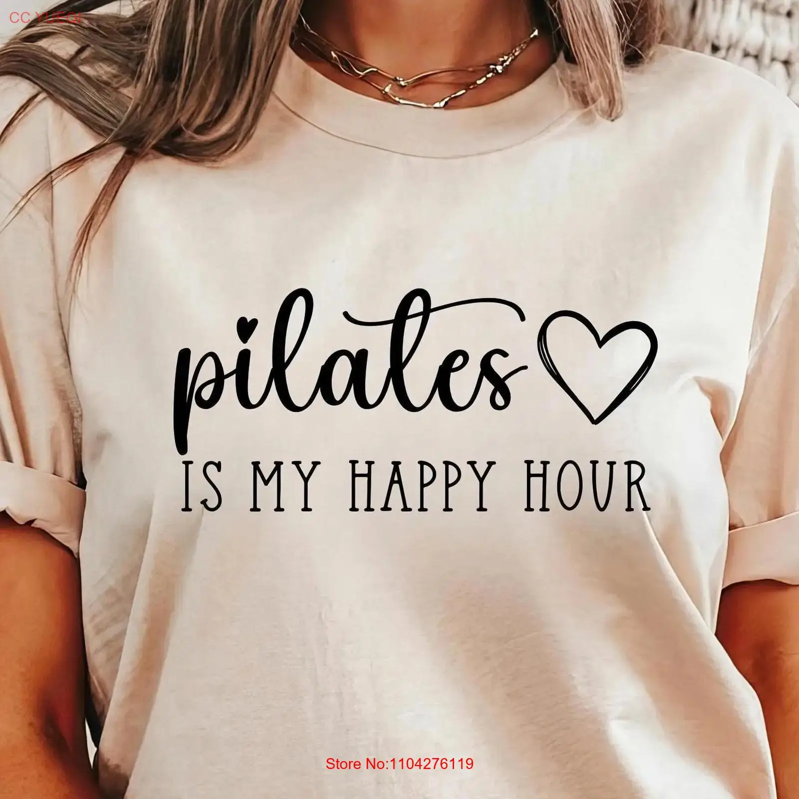 Pilates is my Happy Hour T Shi - đánh giá và giá Yoga And Fitness Instructor