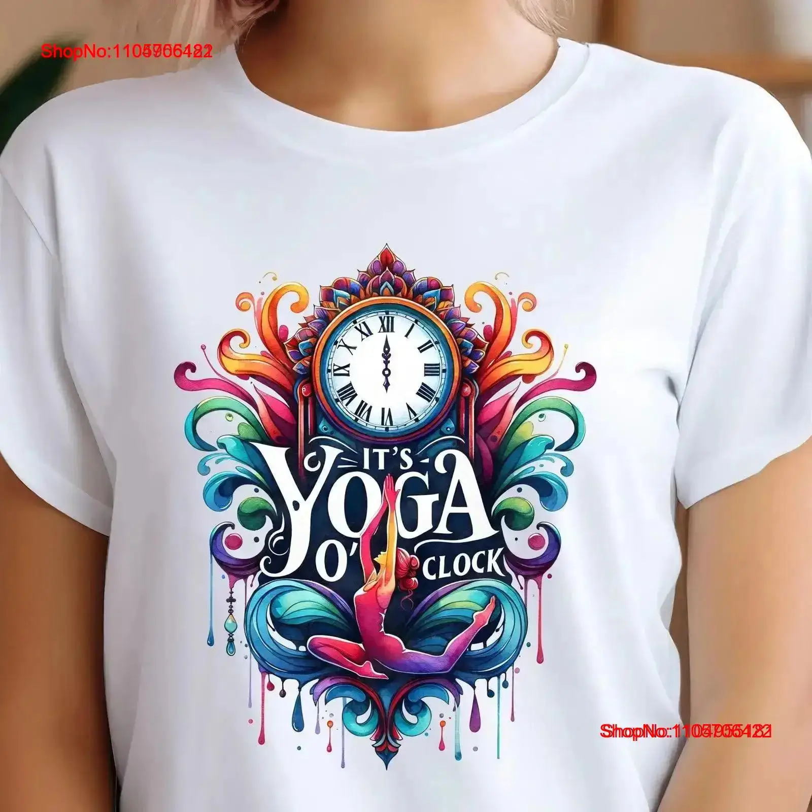 Yoga T Shirt It's O'Clock Medi - đánh giá và giá Yoga And Fitness Instructor