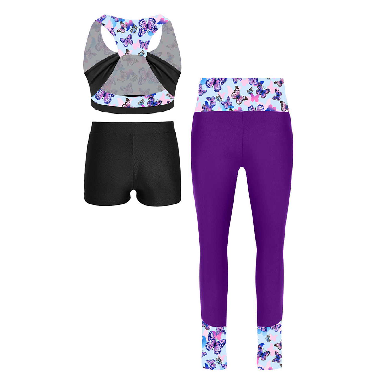 Children's Three Piece Fitness - đánh giá và giá Yoga Fitness Girl