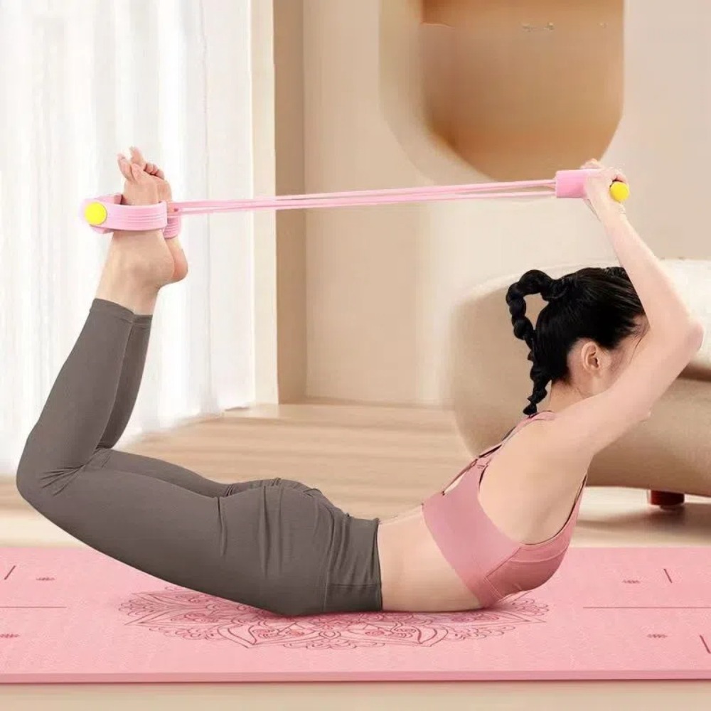 6-Tube Resistance Bands Fitnes - đánh giá và giá Yoga Pedal Puller Fitness Equipment