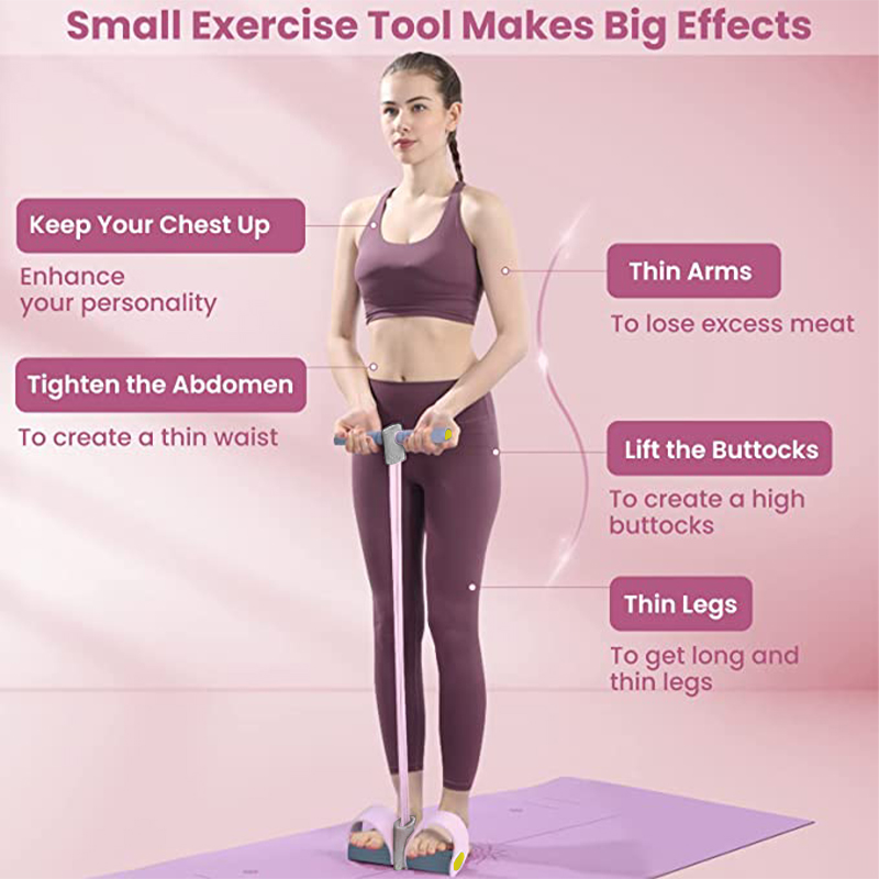Resistance Bands 4-Tube Yoga P - đánh giá và giá Yoga Pedal Puller Fitness Equipment