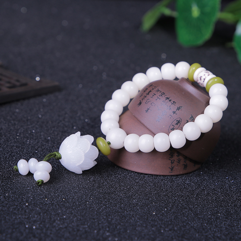 108 Ngọc Trắng Bồ Đề Rễ Vòng T - đánh giá và giá Yoga Fitness Tracker