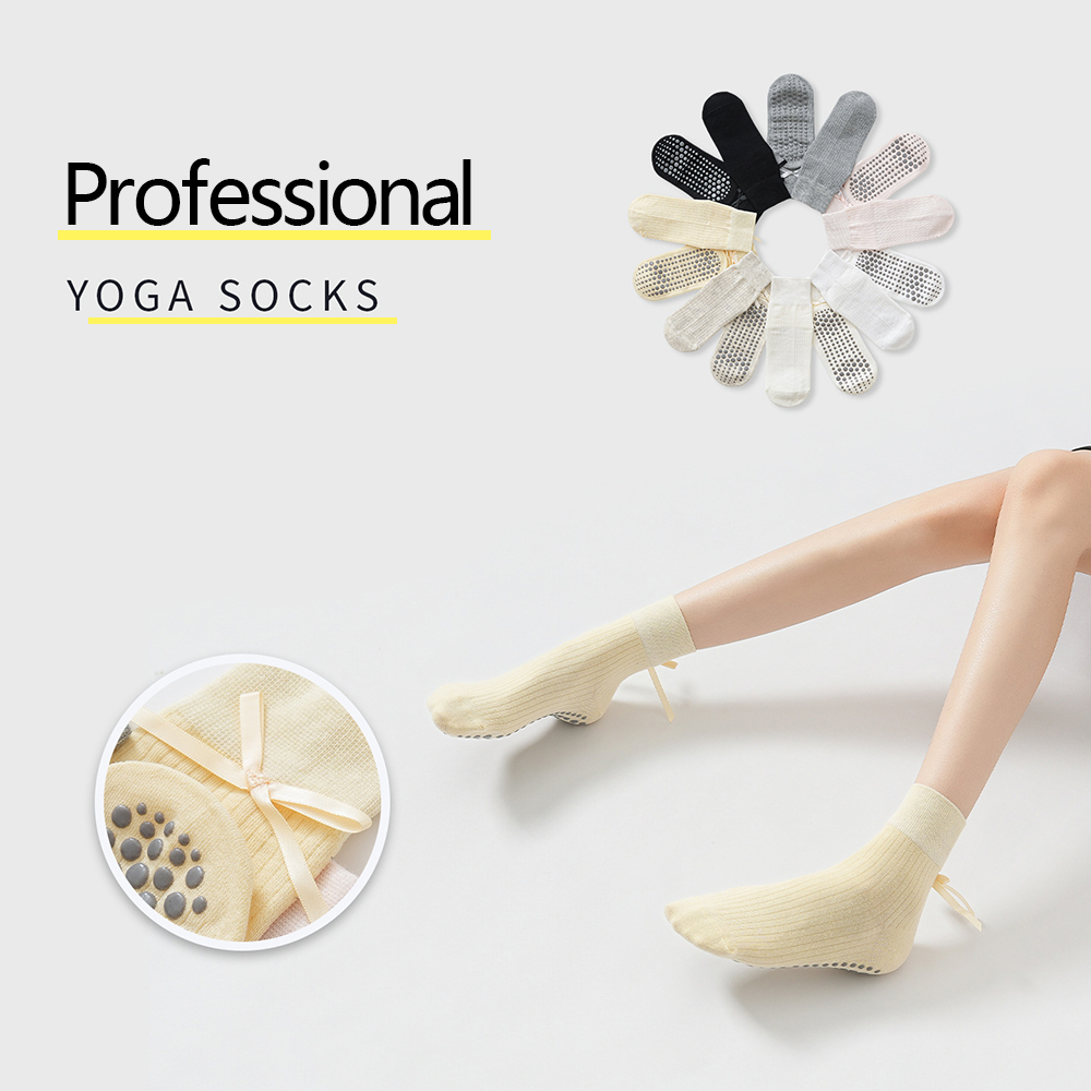 Cute Bowknot Yoga Socks Girls  - đánh giá và giá Fitness Yoga & Kickfit