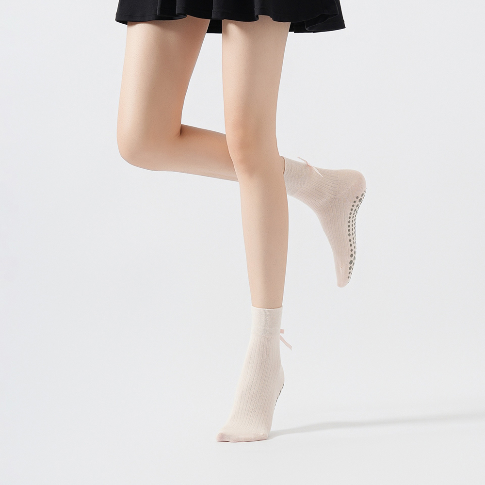 Cute Bowknot Yoga Socks Girls  - đánh giá và giá Fitness Yoga & Kickfit
