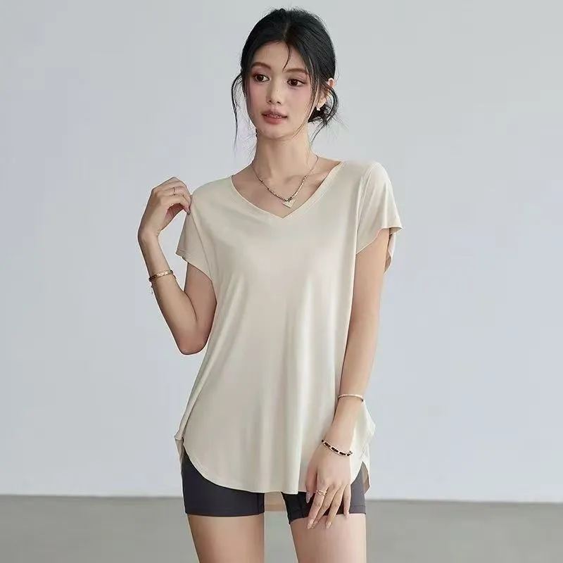 Women's Slimming Round Neck Yo - đánh giá và giá Yoga Fitness Stretching