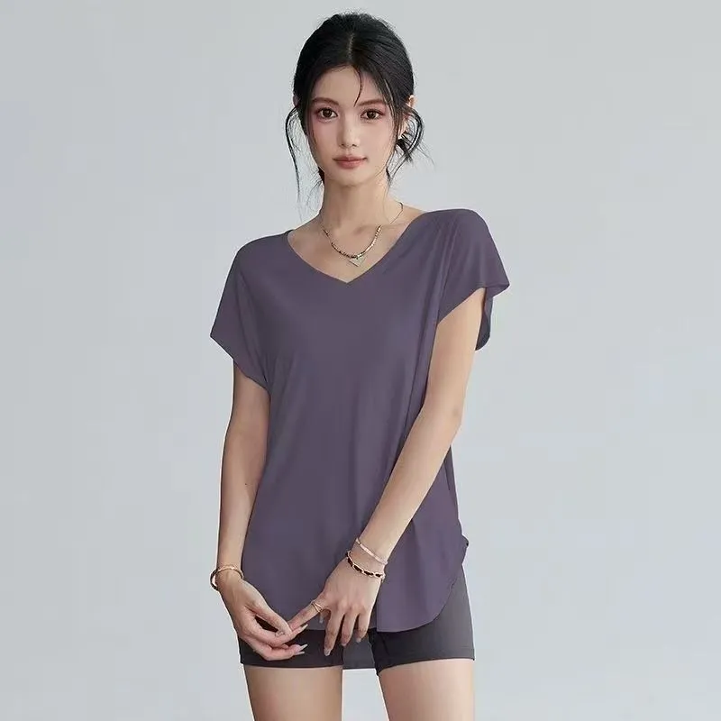 Women's Slimming Round Neck Yo - đánh giá và giá Yoga Fitness Stretching